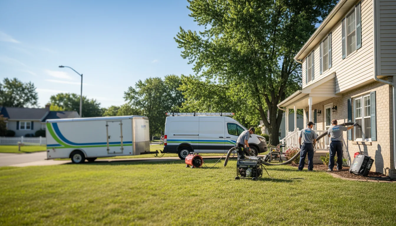 Flooded Basement Restoration And Cleanup With Repair in Hoagland, IN near me